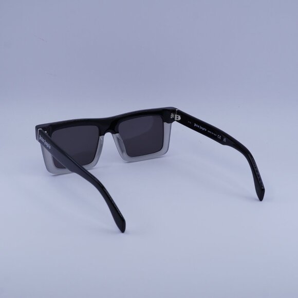 Palm Angels PERI109 NAPA 0907 Sunglasses Black/Grey Square Frame, Grey Lenses - Picture 5 of 9